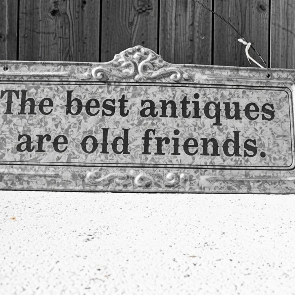 Decorative Metal Sign with Quote